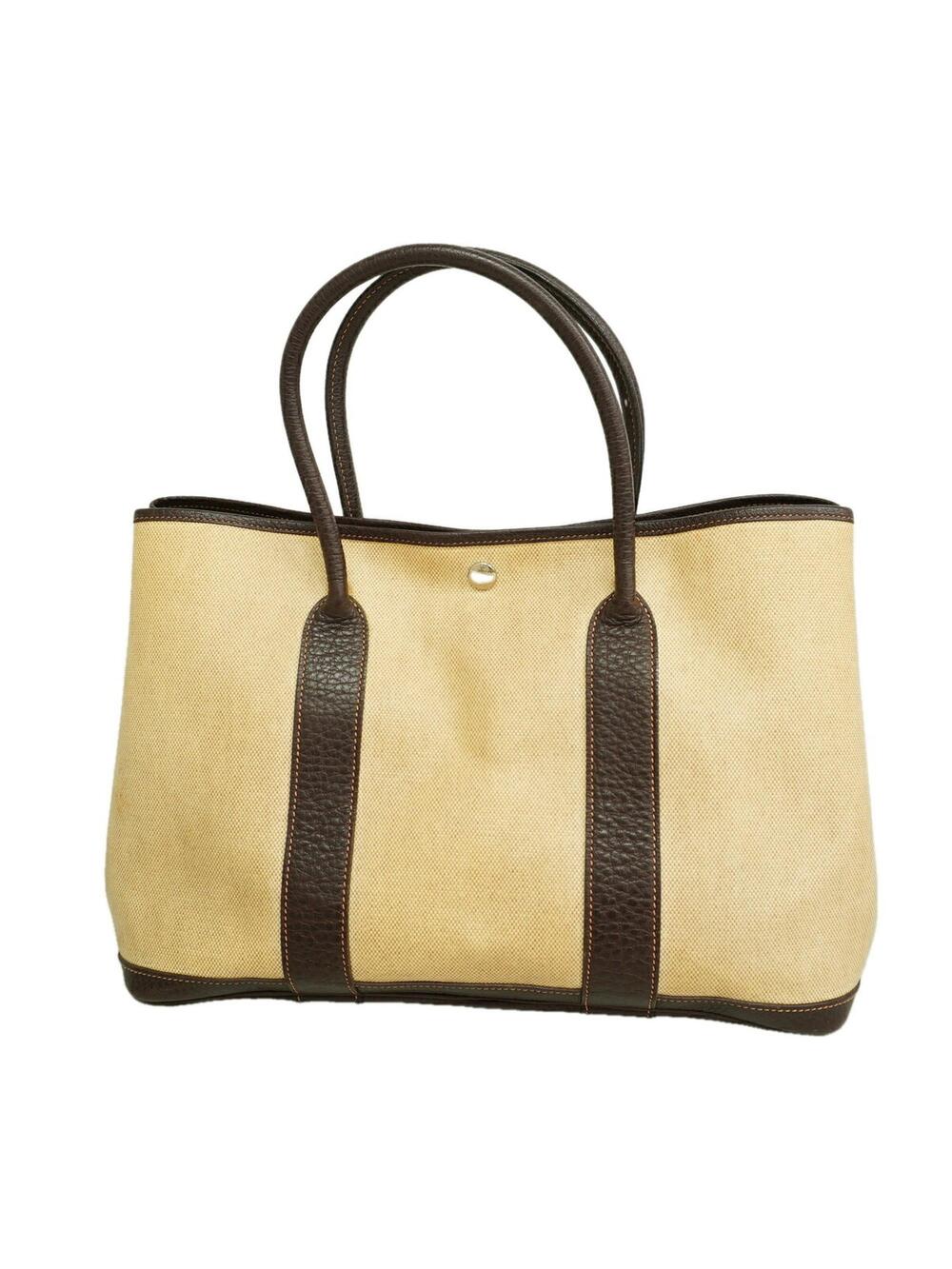 Hermes Garden Party Tote Toile And #357131H16B